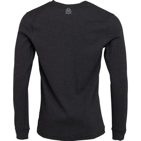 Buy Reebok Mens Crossfit Long Sleeve Thermal Top Black