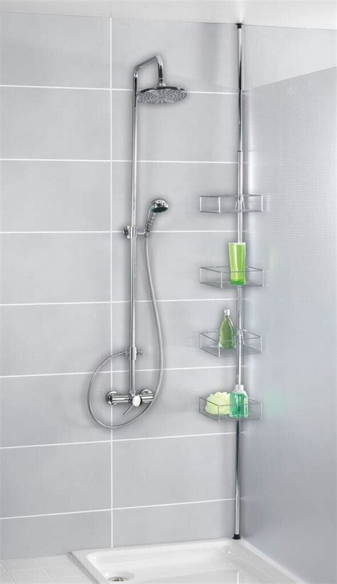 Wenko Tag Re De Douche T Lescopique Inox Domaso Corbeilles En Solde