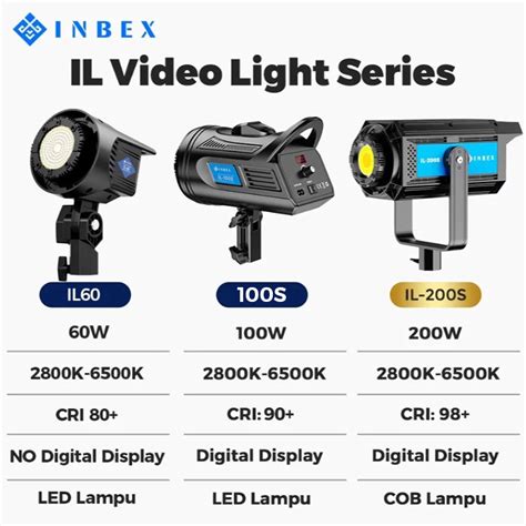 Jual INBEX IL 100S Lampu Studio Softbox Lighting Kontent Live Streaming