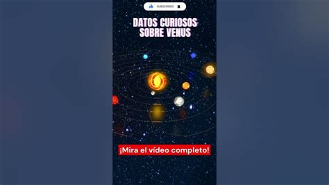 Datos Curiosos Sobre Venus Parte 10 Planeta Venus Universo Nasa Spacex Planetas Youtube