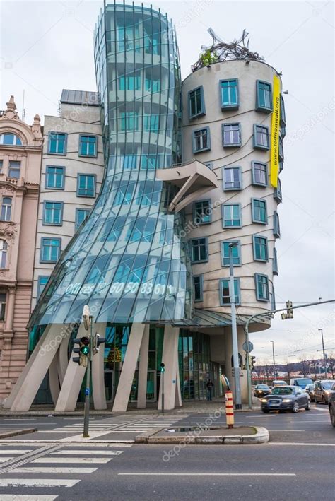 Casa de dança em Praga República Checa Fotografia de Stock Editorial