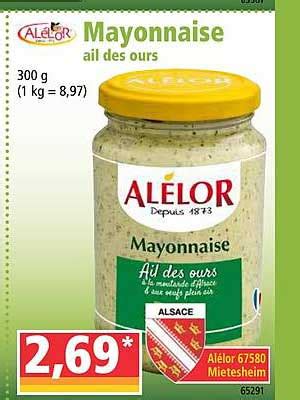 Promo Mayonnaise Ail Des Ours Alelor Chez Norma Icatalogue Fr