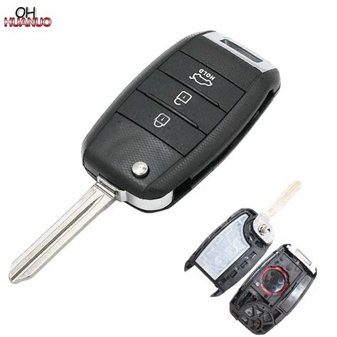 3 Button Replacement Shell Folding Flip Remote Key Case Fob Keyless