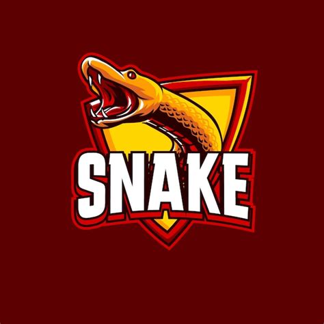 Logotipo De Serpiente Esport Dibujado A Mano Vector Premium