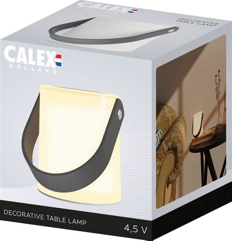 Calex Stedo Glazen Tafellamp Stuks Draagbare Led Lamp Met Handvat