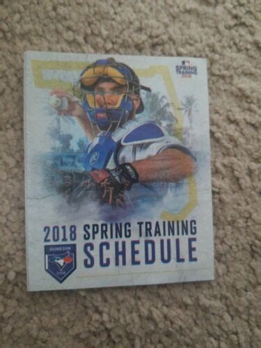 2018 MLB Toronto Blue Jays Spring Training Schedule EBay