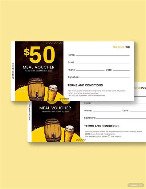 Food Voucher Templates in Word - FREE Download | Template.net