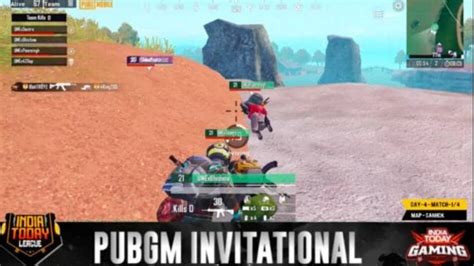 India Today League Pubg Mobile Invitational चौथे दिन के पहले मैच में