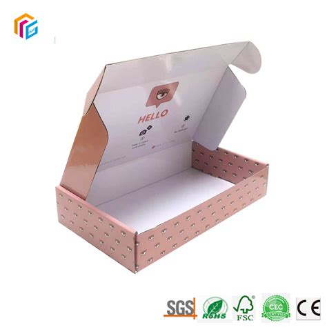 Custom Durable Corrugated Cardboard Mailing Colored Mailer Clothes Packaging Boxes For Shipping