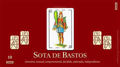 Sota de Bastos Baraja Española Significado Adivinatorio El Rey de Copas