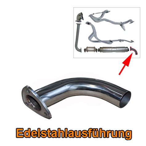 VW Bus T2 T3 Auspuff Endstueck WBX Edelstahl 1 9 2 1 025251185