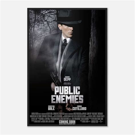 Public Enemies Movie Poster, Public Enemies Classic Vintage Movie Poster, - Citiesbox