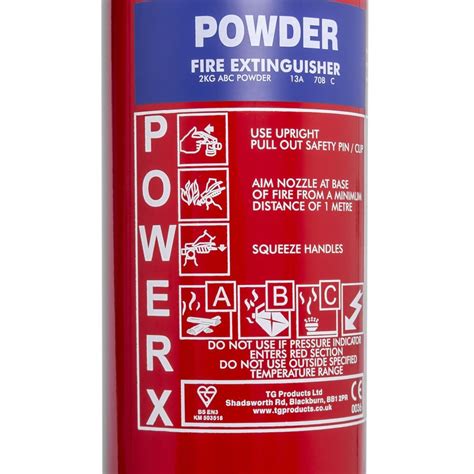 2kg Powder Fire Extinguisher Thomas Glover Powerx