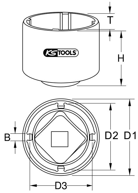 Ks Tools Nutmuttern Schl Ssel Mit Zapfen F R Scania Mm