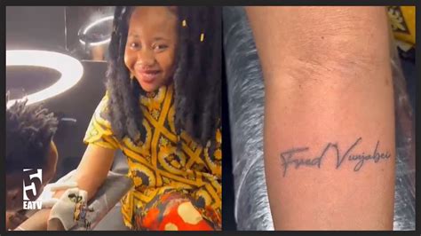 Jionee Amber Lulu Alivyochora Tattoo Ya Fred Vunjabei Mkononi Youtube