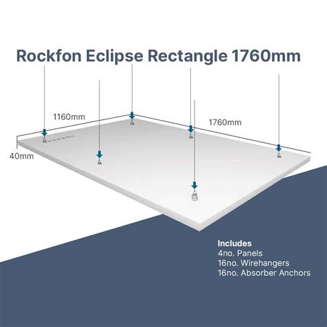 Rockfon Eclipse Rectangle Kit X X Mm Ctuk