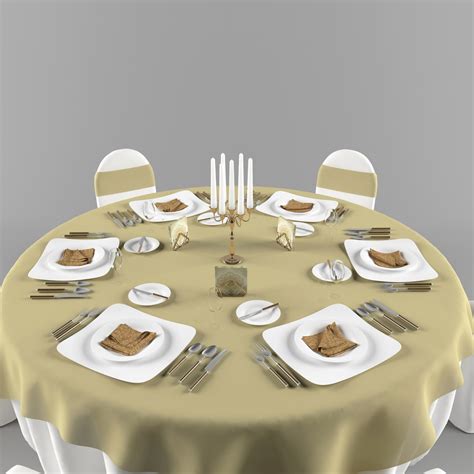 3d Banquet Table Chairs