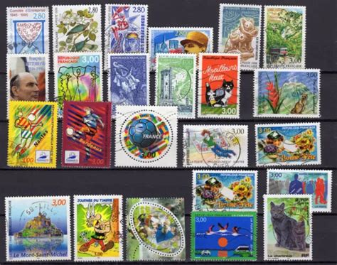 TIMBRES DES ANNÉES 1990 Lot de 24 timbres oblitérés lot 2 EUR 1 68