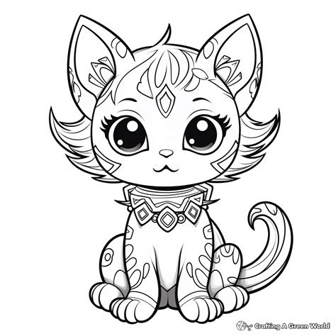 Kitty Fairy Coloring Pages - Free & Printable!