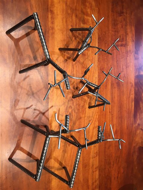 Industrial Style Welded Steel Rebar Reindeer Steve Gannon Handmade