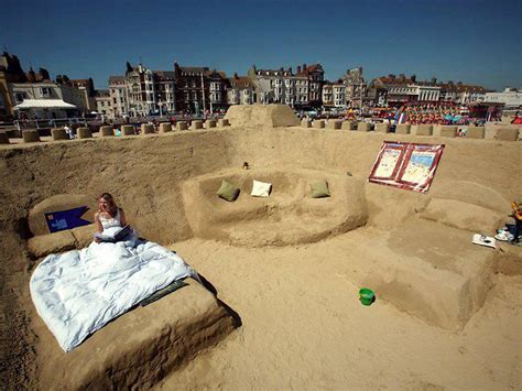 My amazing world: Sand hotel on Weymouth beach in Dorset, United Kingdom