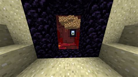 Nether Portal Illusion In A Mountain Rminecraft