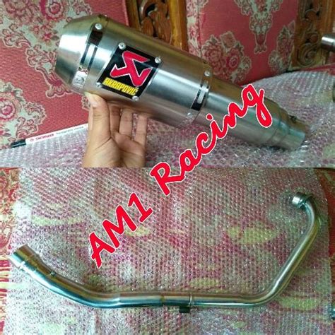 Jual KNALPOT AKRAPOVIC GP PULSAR 135 180 NS200 SCORPIO MINERVA THUNDER