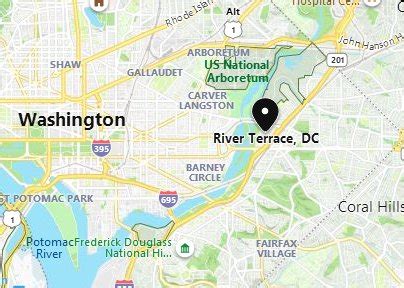 Where Is River Terrace Nbhd District Of Columbia See Area Map More