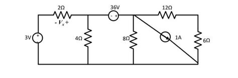 Solved Determine The Voltage Vx Using Source