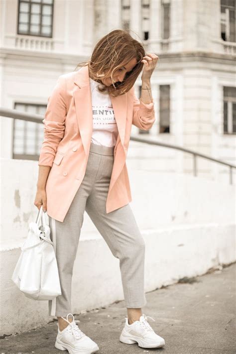 Blazer Rosa Ropa Casual De Negocios Ropa Casual Outfit