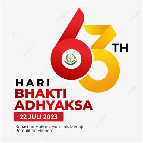 Adhyaksa Bhakti Day Greeting Card 2023 With The 63rd Logo Vector 63rd