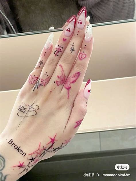 Pin On Coquette Nails In 2024 Minimal Tattoo Hand Tattoos Pretty