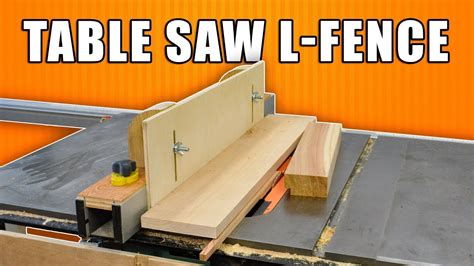 Table Saw L Fence Diy Table Saw Jig Youtube