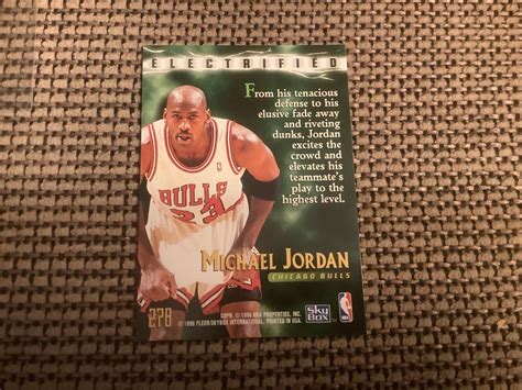 Mavin Skybox Michael Jordan Electrified Insert Rare