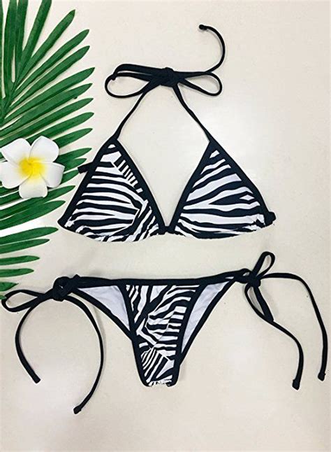 Zebra Print Bikini Sets Bikinis Triangle Bikini Printed Bikini Sets