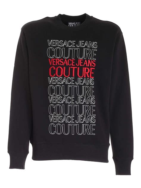 Sweatshirts And Sweaters Versace Jeans Couture Embroidered Sweatshirt B7gwa7ut30453k42