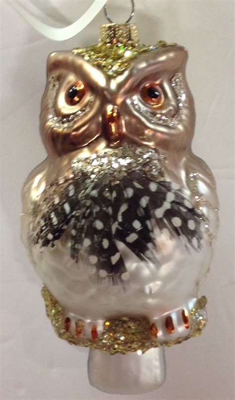 Robert Stanley Christmas Ornament Feathered Owl New W Tags Etsy