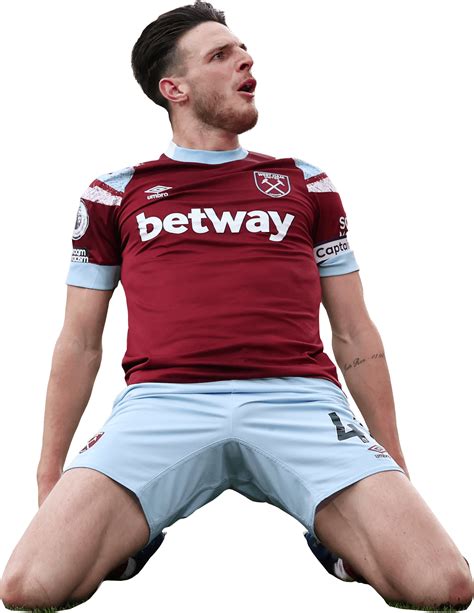 Declan Rice West Ham football render - FootyRenders