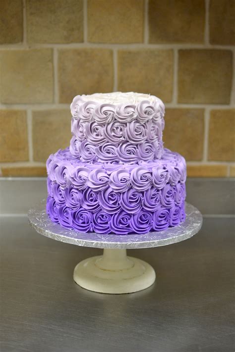 Santonis Bakery Purple Gradient Rosette Cake Rosette Cake Wedding