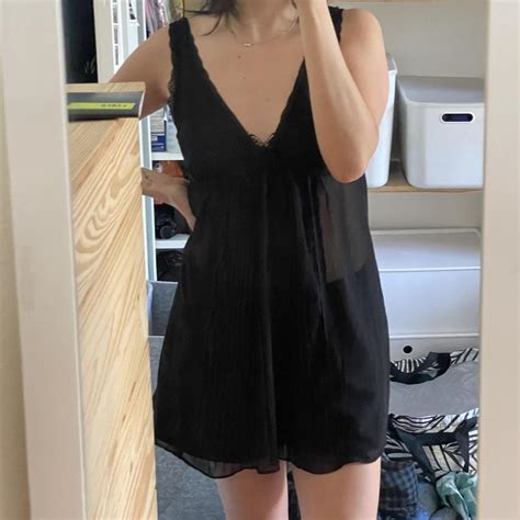 Pretty Black Lingerie Dress Dm If You Have Any Depop