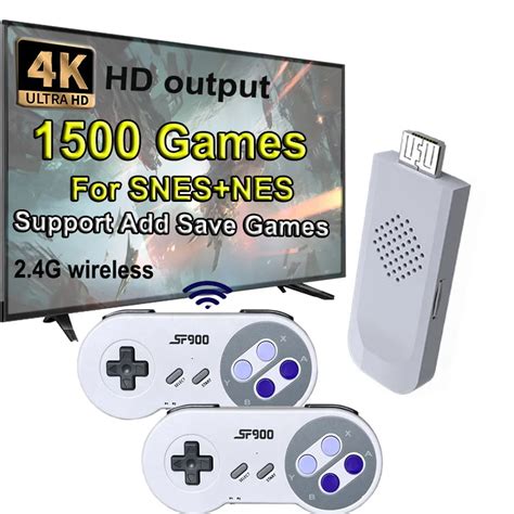 1500 jeux sans boîte Console de jeu vidéo rétro SF900 manette de jeu