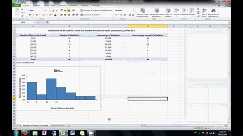 Construction d un histogramme à l aide d Excel YouTube