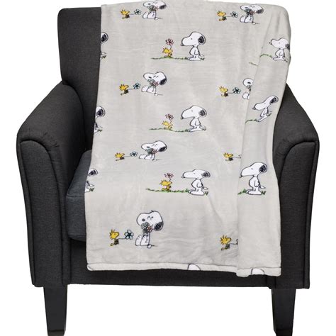 Peanuts Snoopy And Woodstock Spring Is In The Air Oversized Fleece Throw Blanket 60x70” Save 50