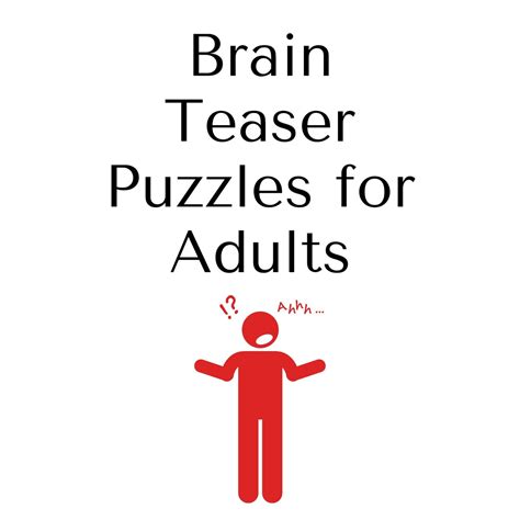 Brain Teaser Puzzles For Adults Creative Escape Rooms