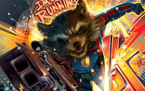 Rocket Raccoon From Guardians Of The Galaxy Vol Poster K Wallpaper