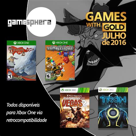 Games With Gold Julho De 2016 GAMESPHERA