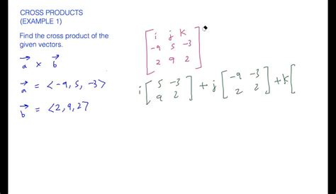 3d vector cross product - overview | Numerade