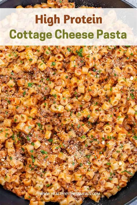 Cottage Cheese Pasta - Healthy Fitness Meals
