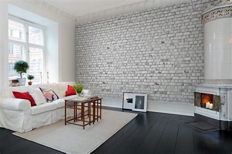 Brick Wall, White - Rebel Walls