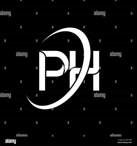 Logo Ph Conception P H Lettre Ph Blanche Logo De Lettre Ph P H